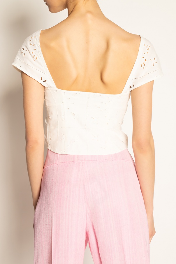 Jacquemus White 'Le Haut Tovallo' Blouse – BlackSkinny